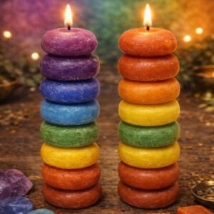 7 Knob Chakra Candles
