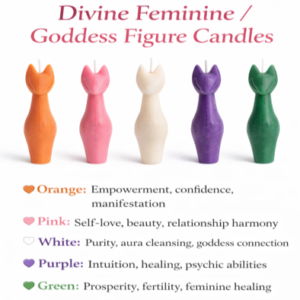 divine feminine / cat candle